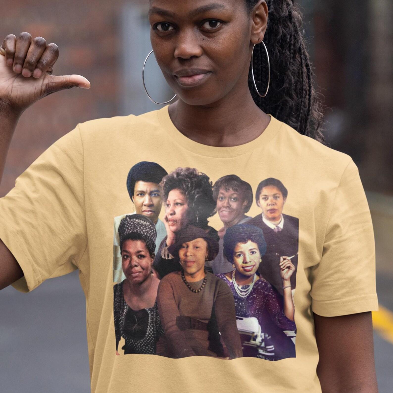 Empowering Black Female Writers Bella + Canvas Unisex Jersey Short-Sleeve T shirt, Zora Neale Hurston, Maya Angelou, Toni Morrison, S