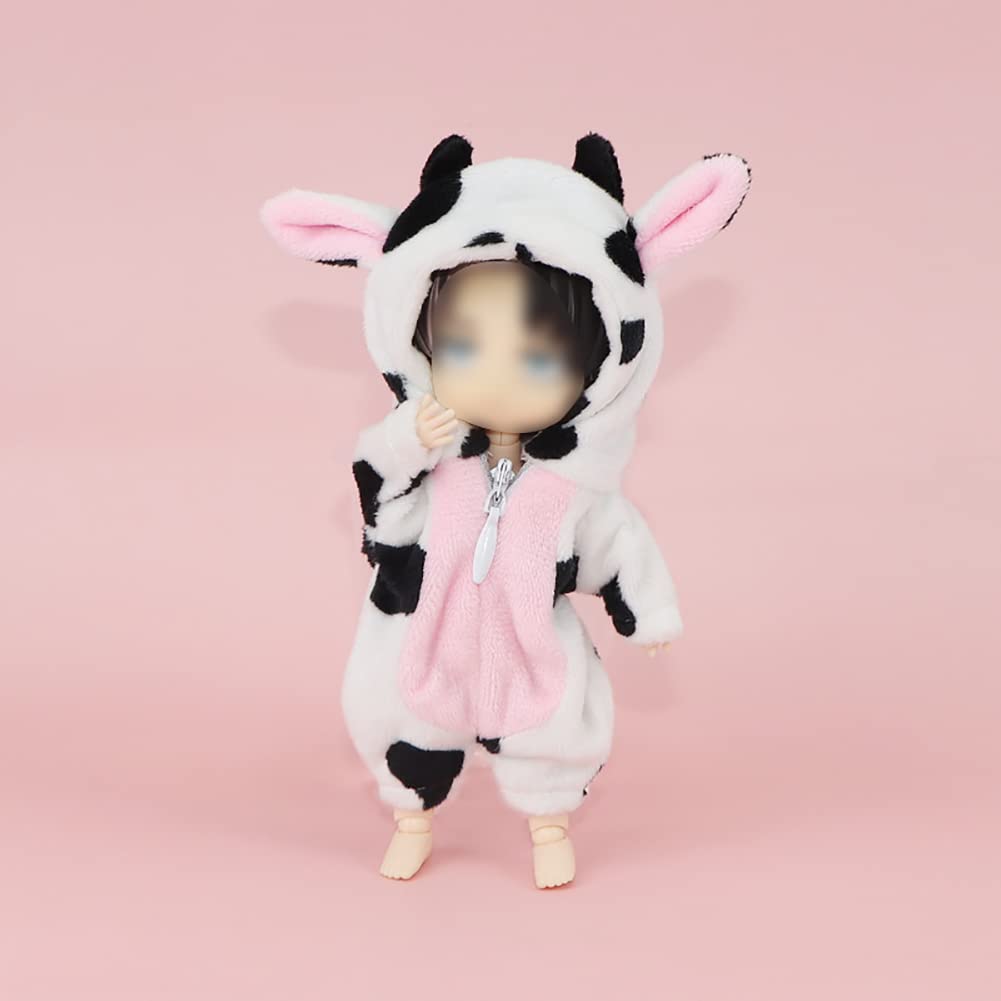 YUYAKESHI Obitsu 11 (OB11) Size Outfit - Obitsu Doll 11 Clothes - Animal Design - GSC Homewear - Plush Doll Clothes - 112 BJD Doll Clothes - Fluffy