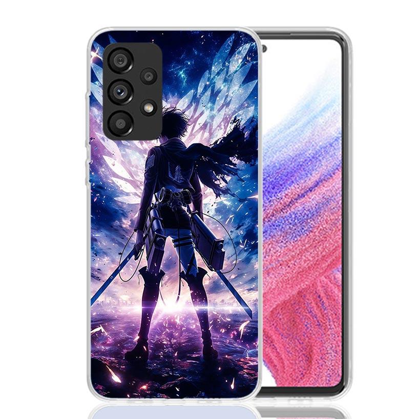 A-Attack on T-Titan Levi Phone Case For Samsung Galaxy A17 A16 A14 A15 A13 A57 A56 A54 A55 A53 A37 A36 A34 A35 A33 A26 A24 A25 A