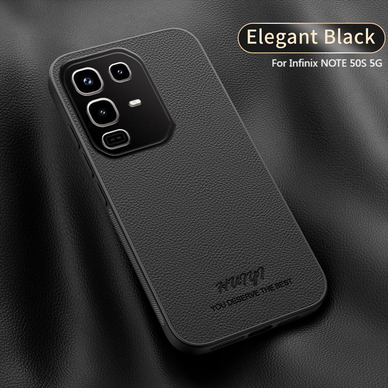Leather Case for Infinix Note 50s 5G Car Magnetic Holder Wireless Charging Silicone Hard Phone Cover InfinixNote50s X6870 Shell