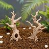 3D Printed Breeding Box Accessory 2Pcs Jumping Spider Tree, Hiding Cave, Hermit Crab Climbing Decor for Compact Shelter Small Pets Reptile Habitat