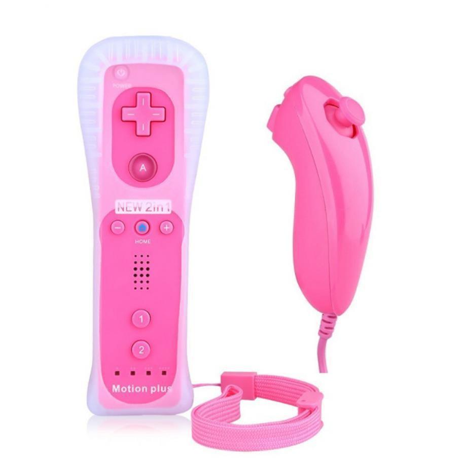 2-In-1 Wii Gaming Command Set Wireless Left Right Manipulator Built-In Motion Accelerator Sensor Handheld Game Control Gear