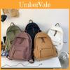 School Shoulder Backpack Handbag Universal Large Capacity Solid Color Simple