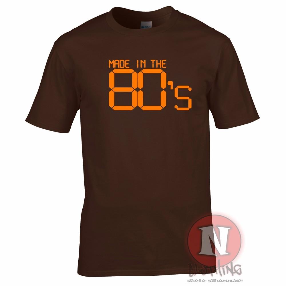 Made In The 80s TShirt Eighties Retro Fancy Dress Birthday Party Funny Tee