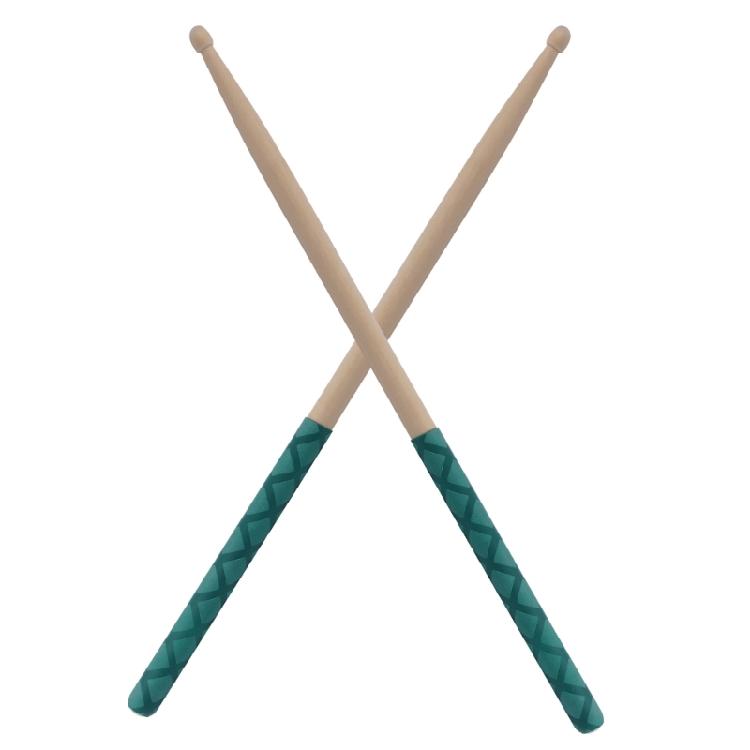 1 Pair Musical Instrument Percussion Accessory Drum Sticks with Non-Slip Handle