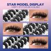 Flauschige Nerzwimpern 5/7 Paar Wimpern Kunstnerzwimpern Langanhaltende dramatische Volumenwimpernverlängerung Dick Lang