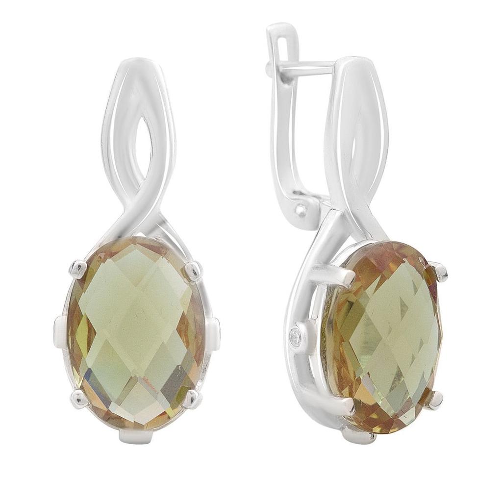 Silberohrringe mit Sultanit Sultanit 3,838ct (2163930)