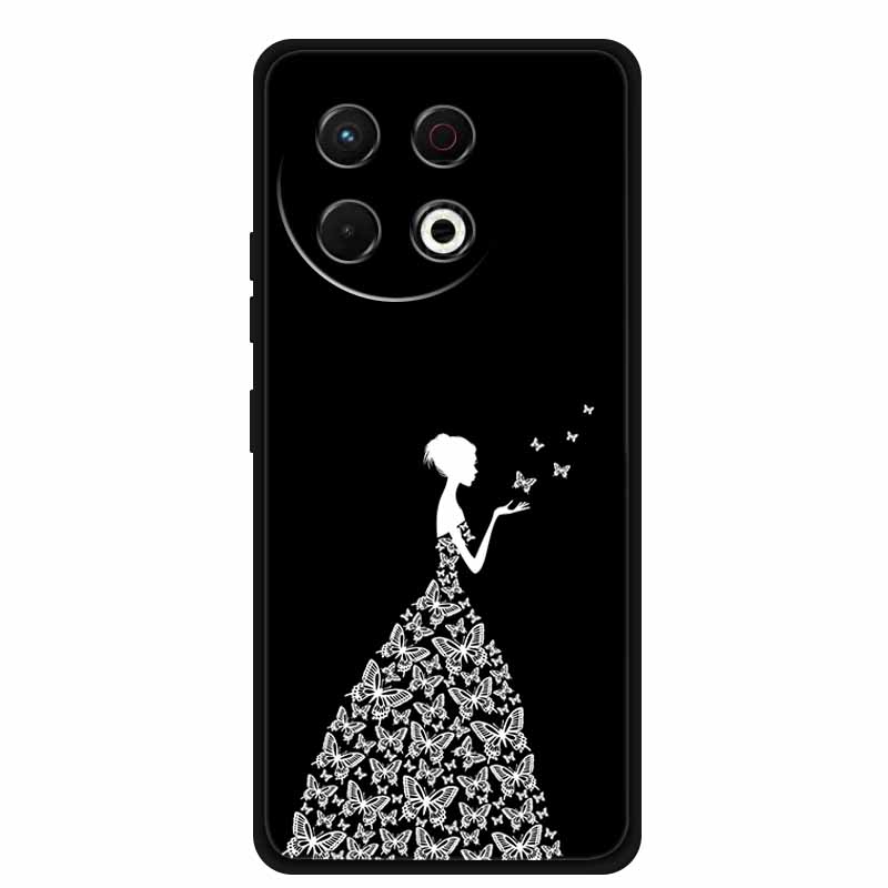 Für Tecno Spark 30 Pro 4G Hülle Spark30 Pro Hülle Schwarzes Silikon Weiche Rückseite Hülle Für Tecno Spark 30 Pro Handyhülle 30Pro Tasche