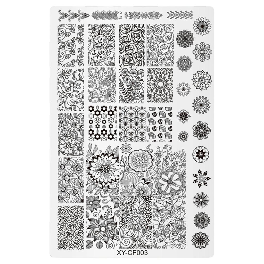 Fashion Nail Art Stamping Plate Manicure Nail Art Design Decoration Accessories for Home and Professional Salon Use