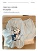 2026 Women's Cloud Cotton Pajama Set: Plus Size Loose Cardigan, Short Sleeve Top & Shorts for Spring/Summer Home Wear.