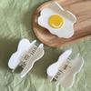 Fun Creative Poached Egg Hair Claw Cute Acetate Claw Clip Headdress For Women Girls Egg Shape Hair Clip Hair Accessories Gift