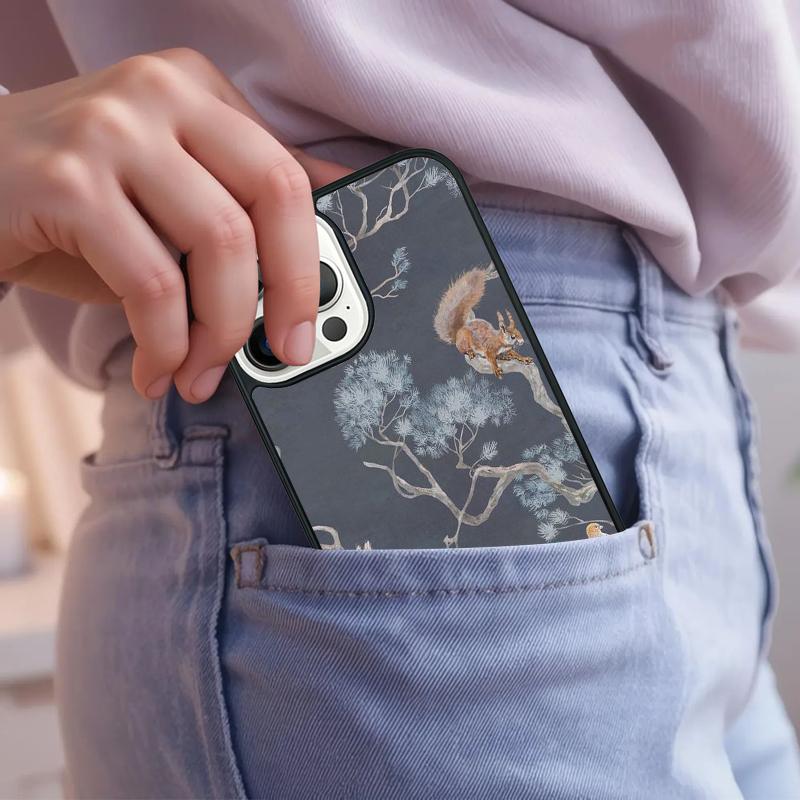 

Cartoon Animal Squirrel Phone Case For iPhone 17 Air 15 16e 14 13 Pro Max Coque 12 11 Pro Max PLUS cover iPhone 14pro max