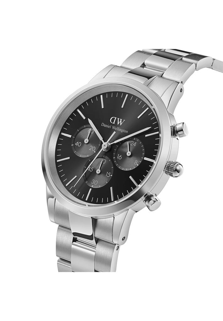 Year Daniel Wellington Iconic Chronograph 42 Link S Black Sunray Brand Watch Watch Mechanical Automatic Luxury Watch Gift Present [Official Shop/2