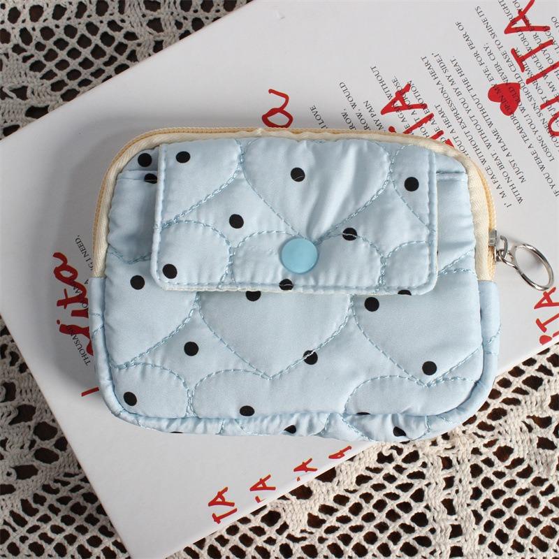 Cute Cartoon Floral Quilting Document Storage Bag Card Wallet Coin Purse ID Card Holder Driver's License Holder Badge Holder