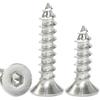 Grade 8.8 Nickel-Plated Countersunk Flat Head Hexagon Socket Self-Tapping Screws M2-M6.