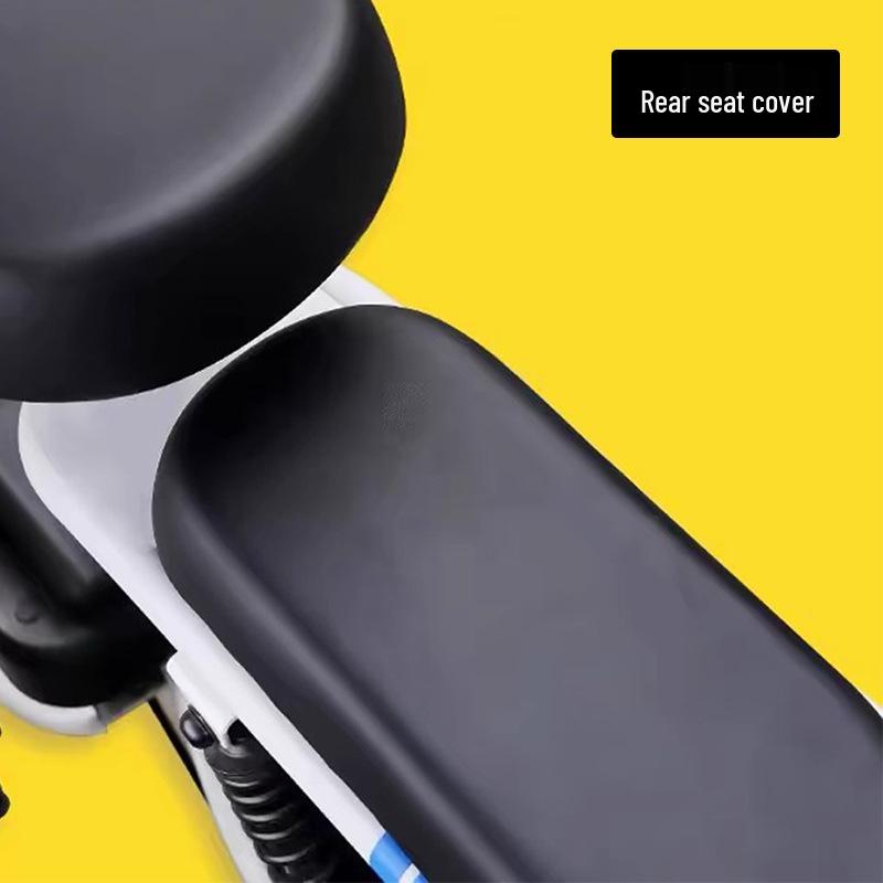 Universal Waterproof Electric Bike Seat Cover, Four Seasons PU Leather, Wear-Resistant, Sunscreen
