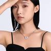 Blue Butterfly Ice Necklace: Sweet, Cool, Clear Clavicle Chain for Women - Light Luxury, High-End Summer Fashion Accessory