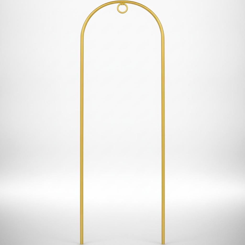 Climbing Plant Trellis Gold Metal Support Tall Slim for