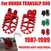 For Honda Transalp 600 XL600V XL600 XL 600V 600 V 1987-1999 Accessories Motorcycle Footrest Footpegs Foot Pegs Rest Pedal Parts