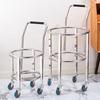 HPMILY Thickened Stainless Steel Commercial Bucket Cart