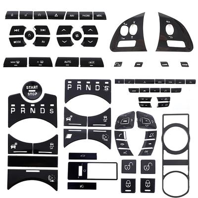 Pentru Jaguar XF XJ 2010- Autocolante Butoane Negre Huse Negre Pentru Accesorii Auto Jaguar Decaluri de Reparare Comutator Schimbător AC Interior