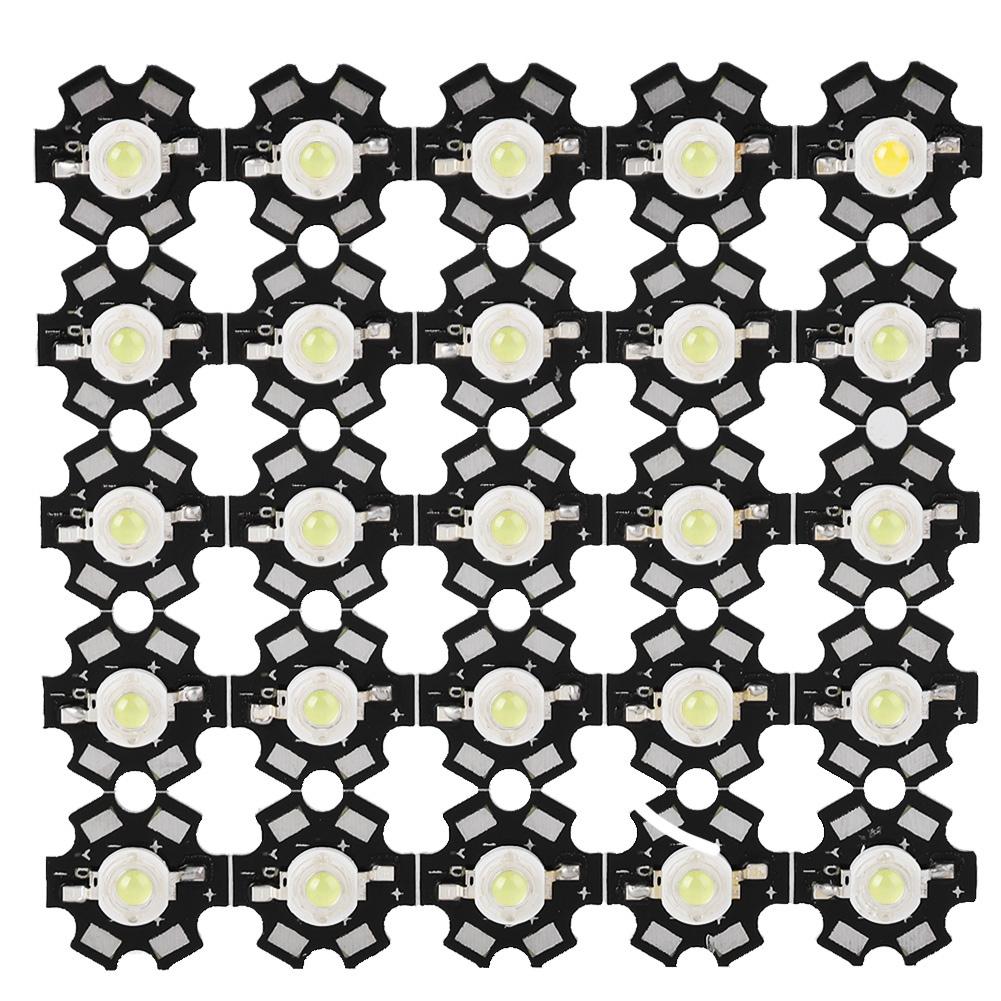 25PCS 3W 3.2 3.4V High Bright Integrated Chip Light Source LED Bead Spotlight Bulb