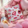 Creative Red Lips Personality Fashion Trend Cushion Pattern Printed Pillowcase For Living Room Sofa Cushion CoverBedroom Decor