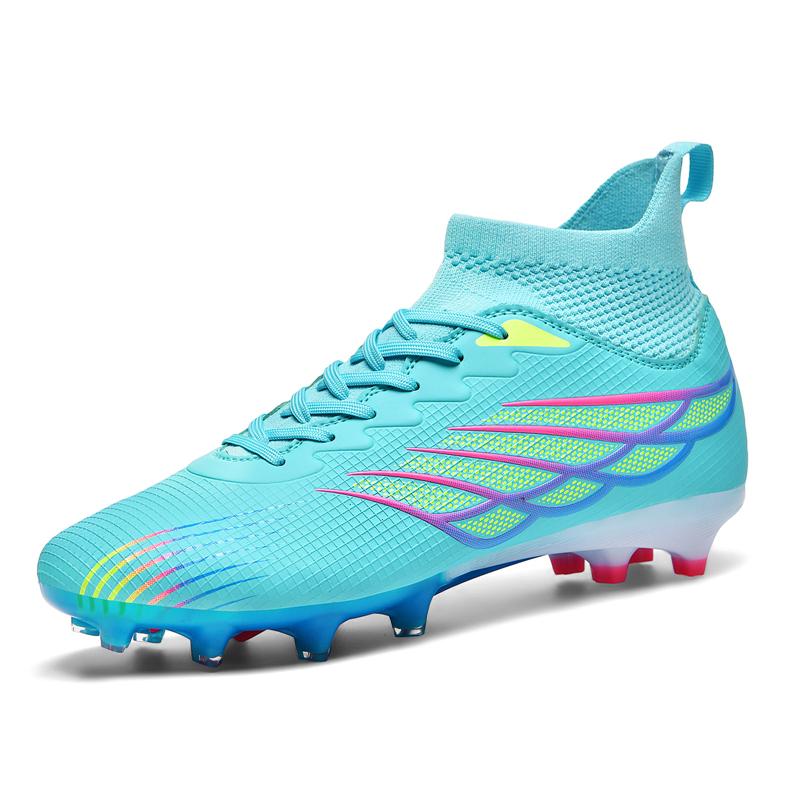 Superfly FG Football Boots Outdoor Soccer Cleat Black Shoes Soft Sport Professional Shoes Breathable Comfortable Boots Plus Size