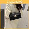 Fashionable Soft Pu Chain Shoulder Bag Casual Trendy Summer 2024 Street Style Purse