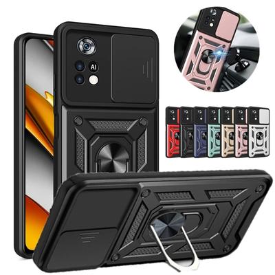 Camera Lens Protect Armor Case For Pocophone Poco F6 Pro X4 X6 M6 F5 X5 M5 M4 C40 M3 F3 X3 NFC F4 GT 4G 5G Phone Holder Cover