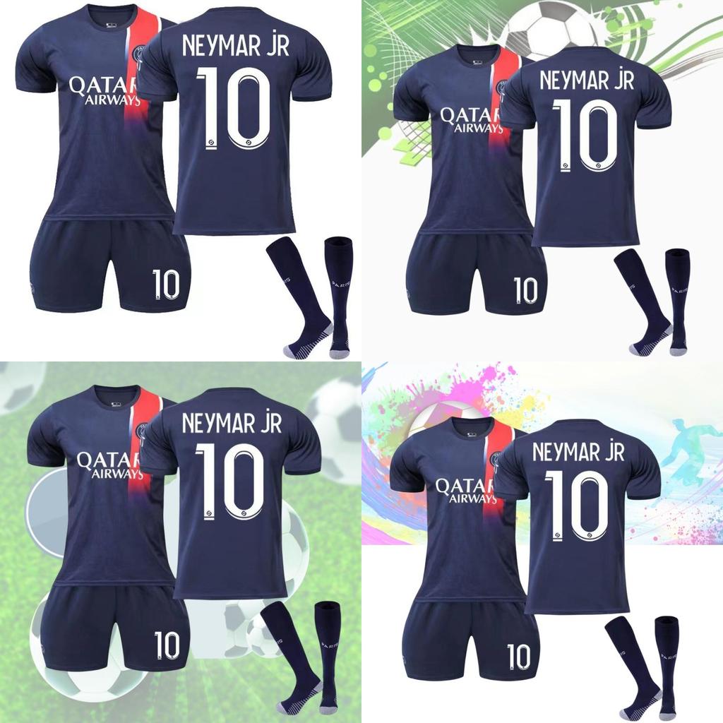 2324 Paris Saint-germain Football Kit Messi Neymar Mbappe Suitable For Kids