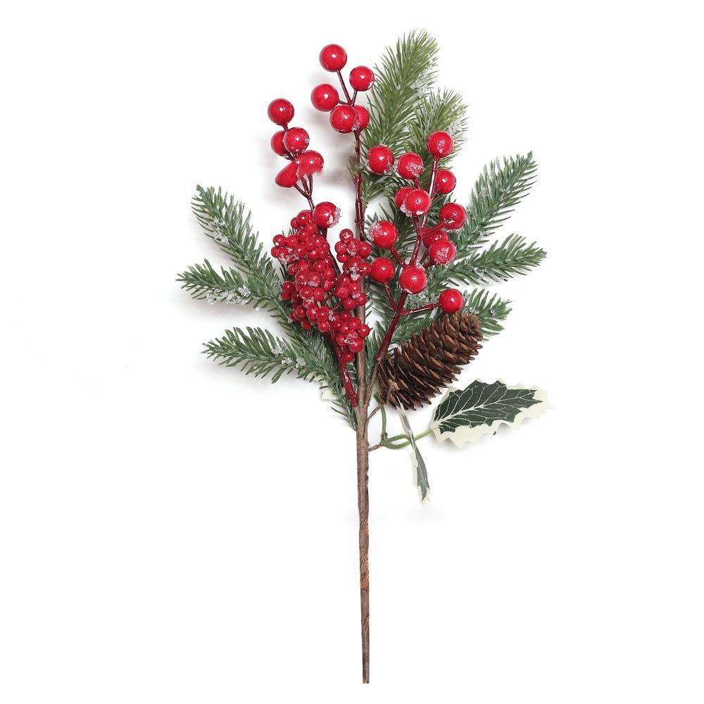 Home Decoration Simulation Red Berries DIY Accessories Christmas Cuttings  New Year