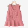 ZANZEA Women Casual V-Neck Summer Plaid Print Tank Tops