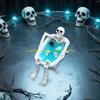 92MF Halloweens Resins Bathtubs Skeleton Sculpture Realistic Skull Bathtubs Statue