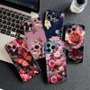 Cover for Xiaomi Poco C75 C65 C85 X7 X6 M8 F7 F8 Ultra F6 Pro Casing Phone Case Red Rose Flower Elegant Bloom Pink Peony