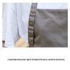 Korean Style Unisex Canvas Apron with Cross-Strap - Perfect for Baristas, Restaurants, and Nail Art. Custom Logo Available.