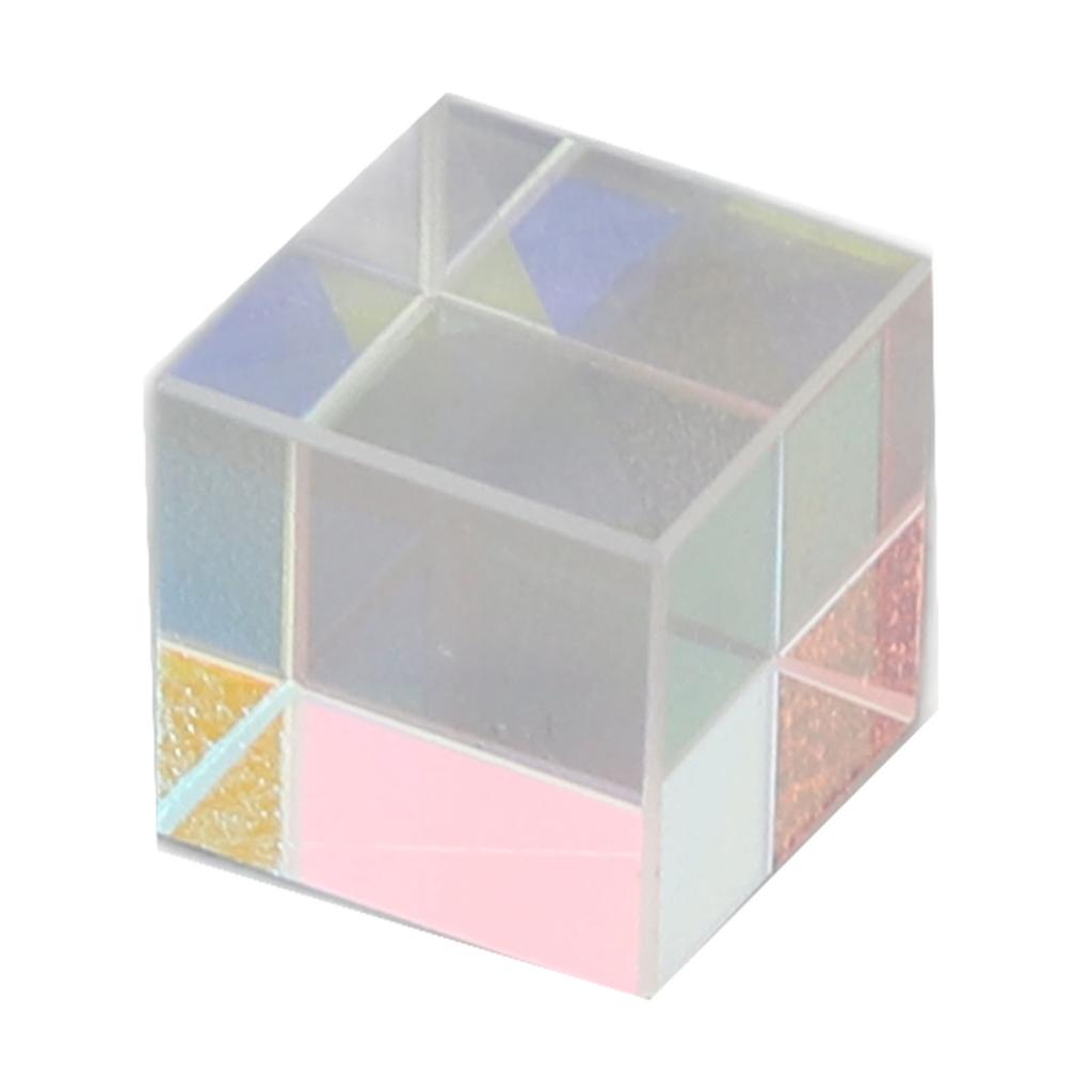 Prism Cube Optical Glass Prism Cube Multi Color Photography Props Tabletop Decoration