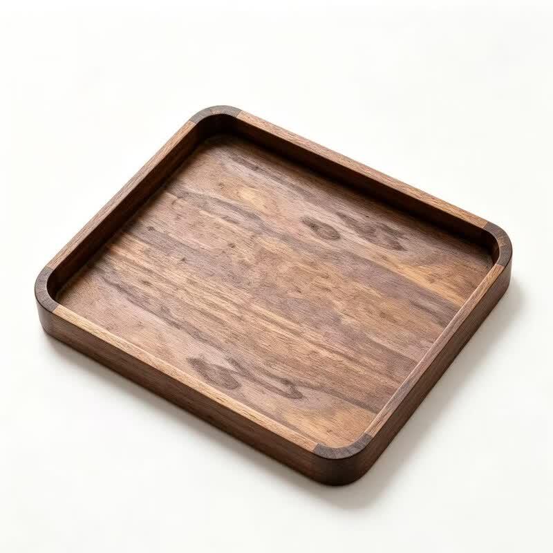 Mahutun Walnut Rectangular Serving Tray