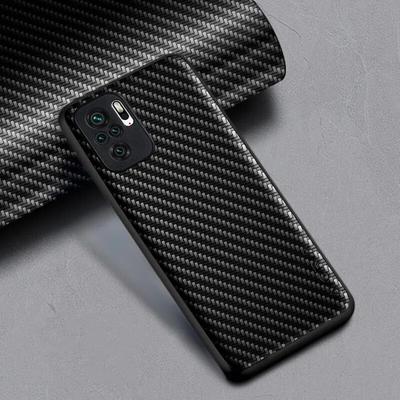 Capa de telefone com textura de fibra de carbono para Xiaomi Poco M5S M5 Design de moda Capa traseira macia para Xiaomi Poco M5 M5s Case