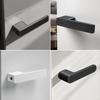 European One-word Handle Door Lock Hidden Keyhole Suitable for Bedroom Study Magnetic Silent Door Lock Minimalist Ecology