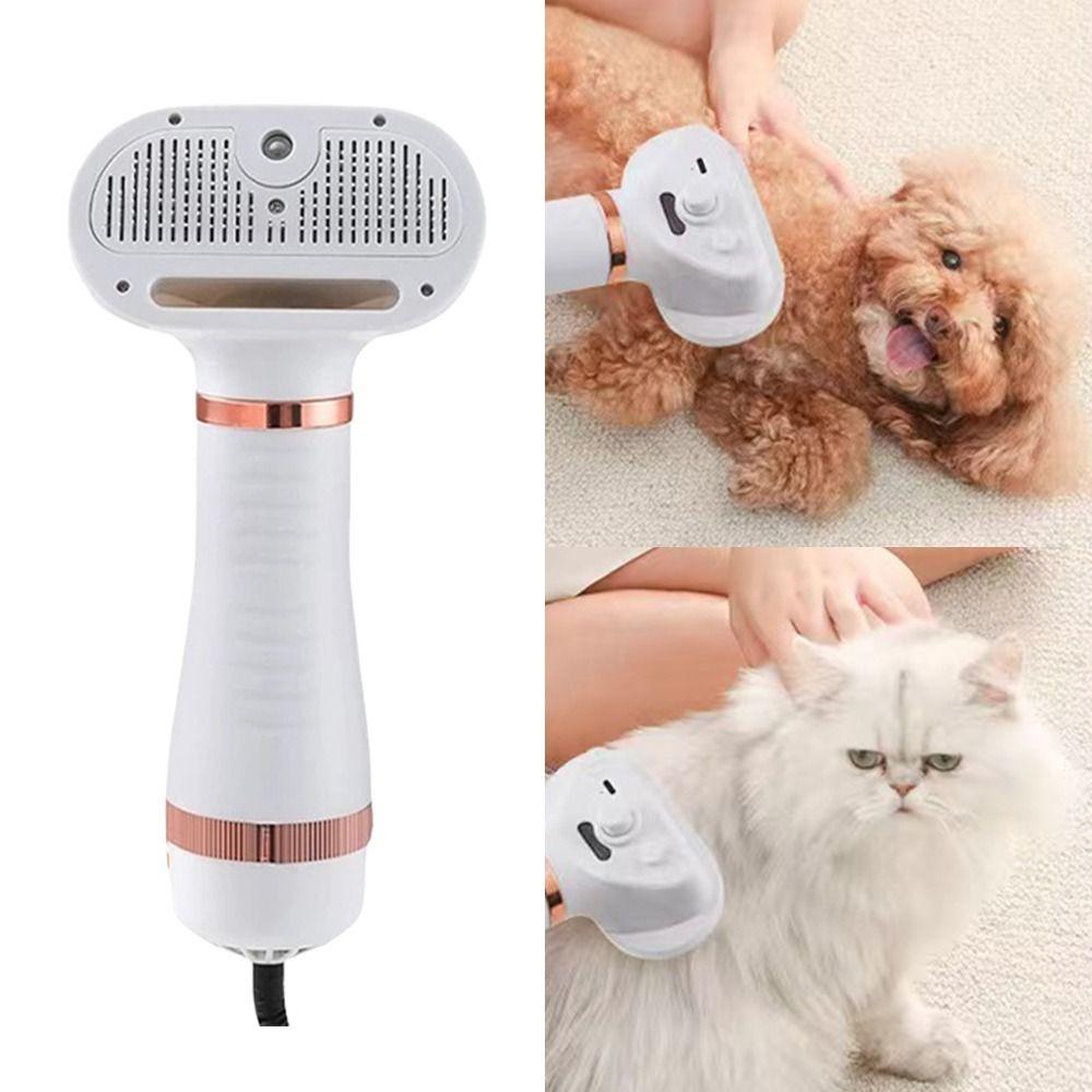 ABS Pet Grooming Dryer 3-speed Adjustable Detachable Nozzle Dog Cat Hair Removal Comb Massage Spray Brush Pet Hair Dryer