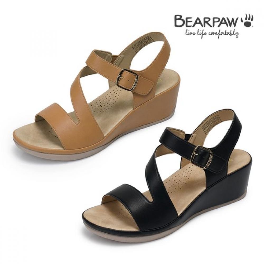 Bearpaw Women S Mazie Wedge Sandal K2811rb blacks/225
