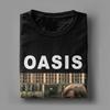 Męski T-shirt O-Oasis Zespół Rockowy Humor Bawełniany T-shirt Krótki Rękaw Brytyjska Muzyka Albumy T-shirt Okrągły Kołnierzyk Top Oryginalny