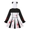 Halloween Clown Cosplay Dress Women Horror Themed Party Costume Fantasy Roleplay Outfit