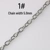 Oval Thread Stainless Steel & Titanium Chain for DIY Jewelry Accessories