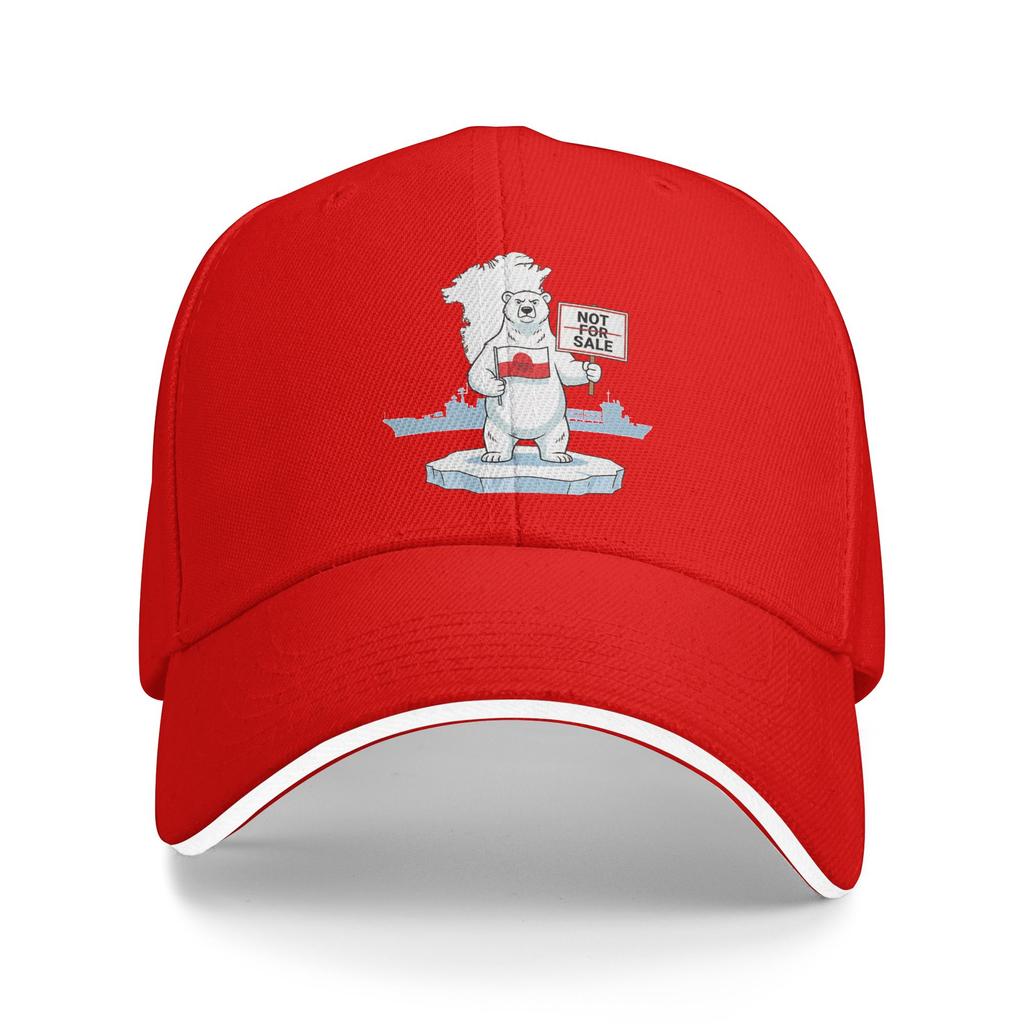 Summer Greenland Is Not For Sale Polar Bear Greenland Flag Baseball Cap Outdoor Gym Sun Trucker Hat Women Men Baseball Caps