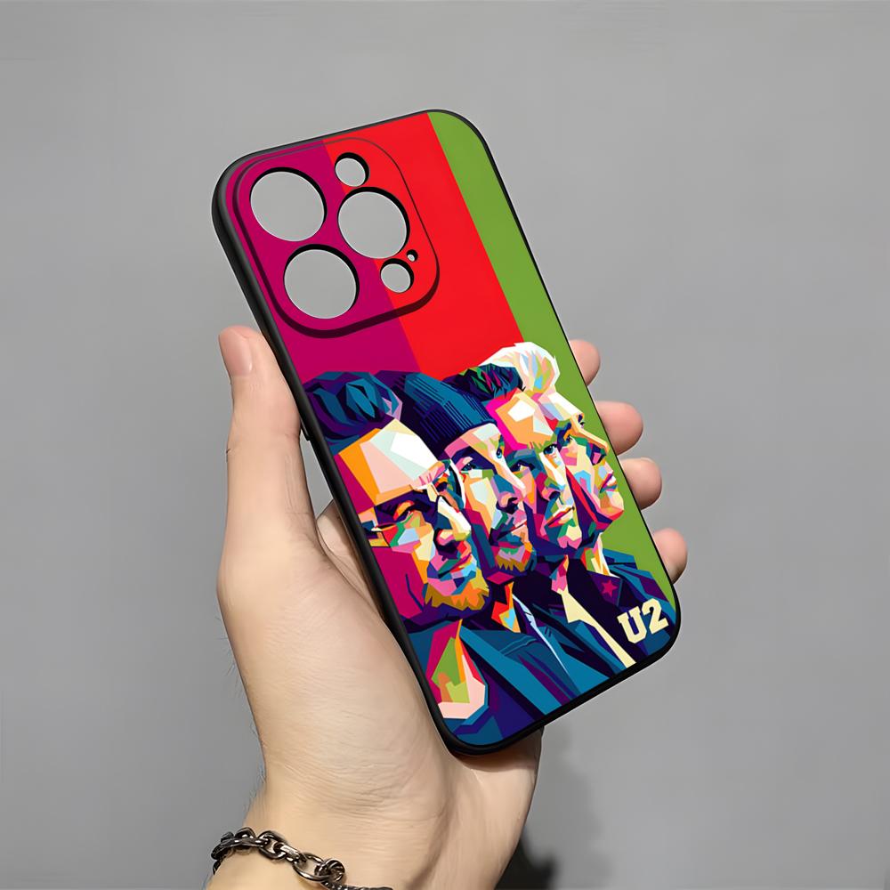 U2 Band Phone Case For IPhone 17 Pro Max 16 15 14 Pro Max 13 11 X Xs Xr 8 7Plus Silicone Cover