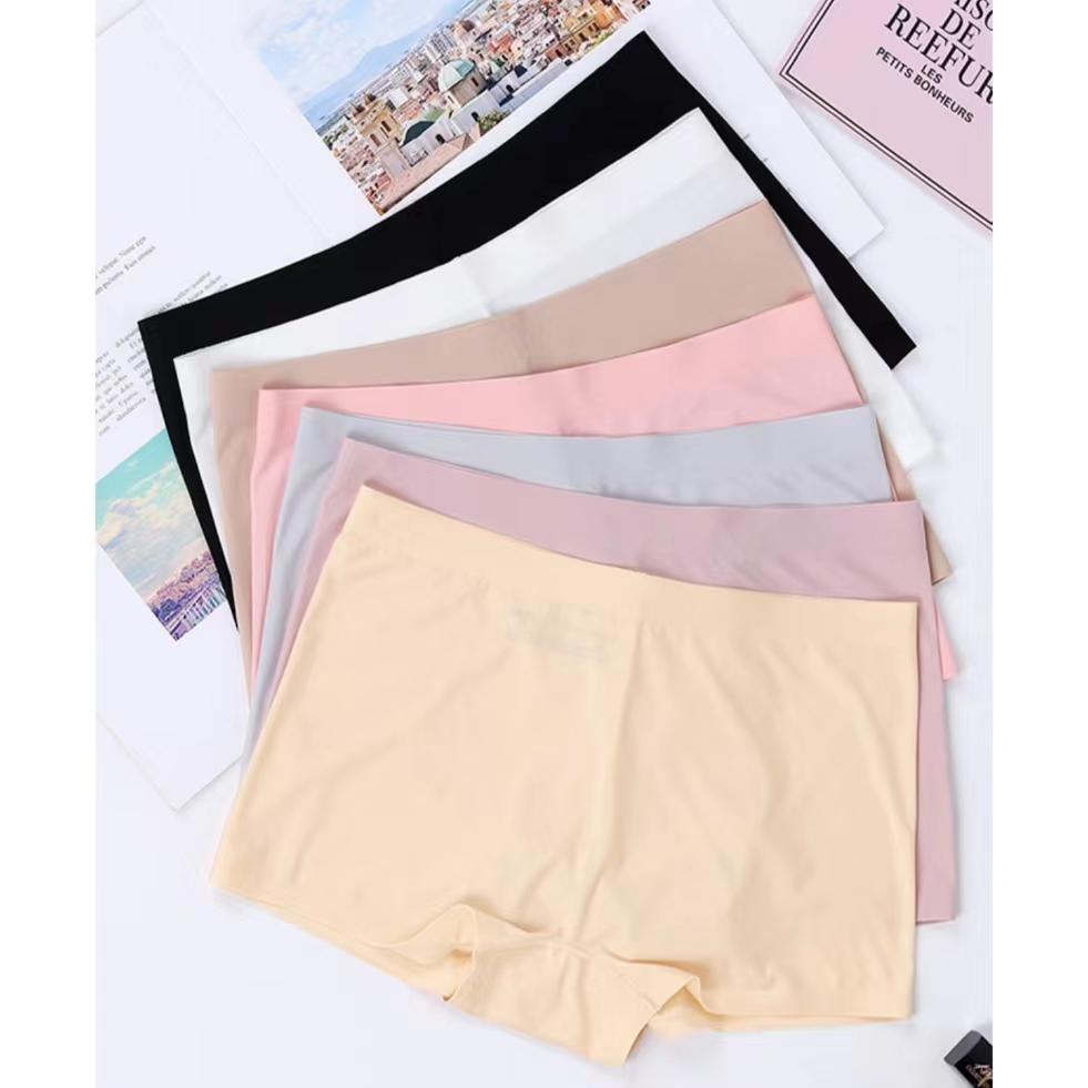 Koupit 5PCS Ladies Panties Ice Silk Mid Waist Seamless One Piece