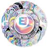 50 Laser Graffiti Stickers for Suitcases, Skateboards, Scooters, Tablets, Cars, Cartoon Decorations