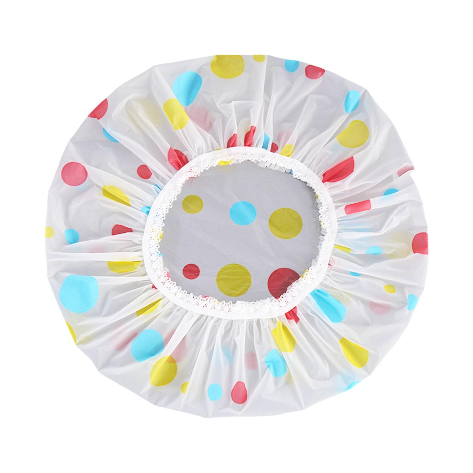 

5 шт. Водонепроницаемая шапочка для душа женская бытовая для купания против жирности волос шапочка для душа шапочка для сухих волос One Size синий